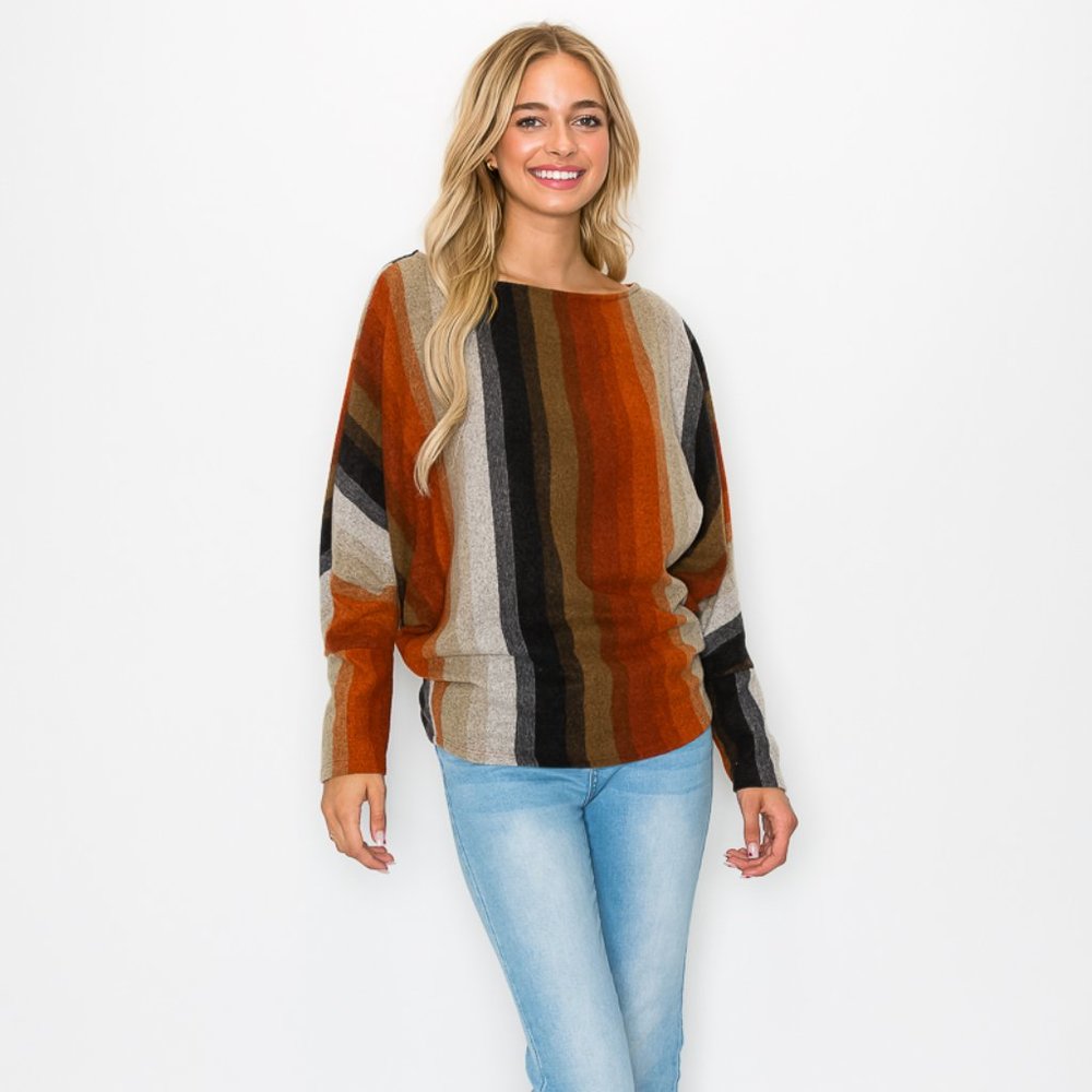 Sunset stripe dolman